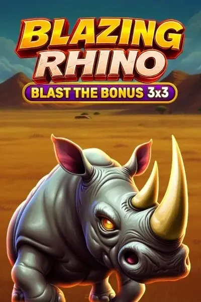 Blazing Rhino, bonus 3x3 disponibile su Spinsy casino