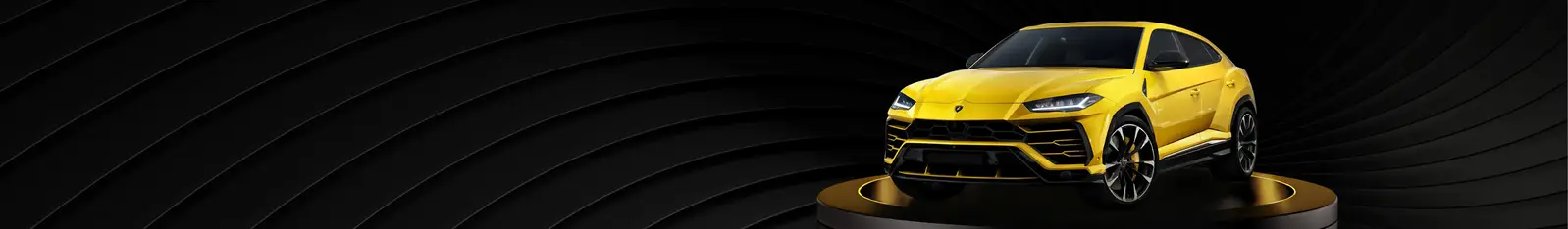 Banner del concorso a premi con SUV giallo su Spinsy casino